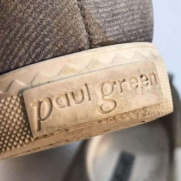 Paul Green Hadley Blue Suede Sneaker Women's 5 Pearl Studded Casual Comfort Shoe - Picture 12 of 12